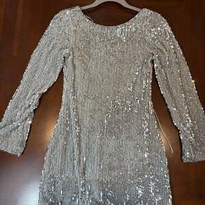 Windsor Long Sleeve Sequin Mini Dress